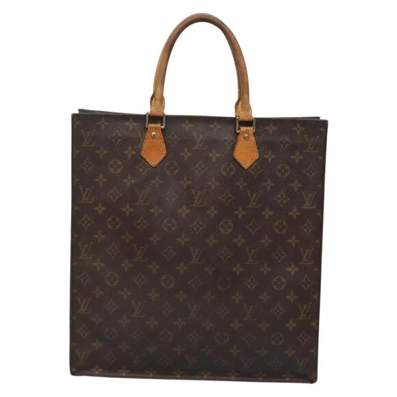 LOUIS VUITTON Monogram Sac Plat Hand Bag M51140 - Picture 2 of 12